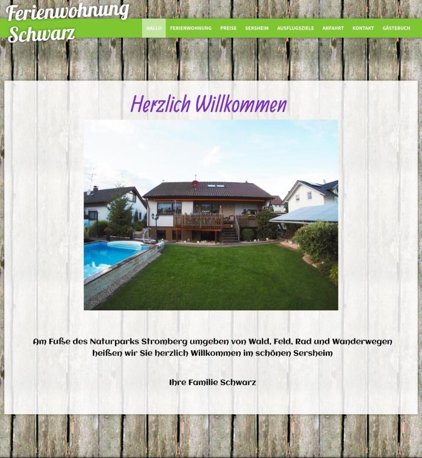 Ferienwohnung Schwarz Sersheim Екстер'єр фото